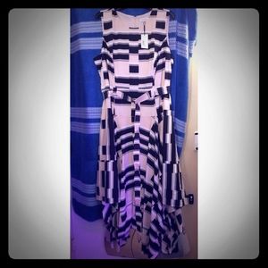 Asymmetrical scarf dress